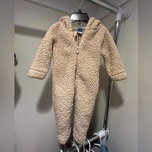 Old Navy Fleece Tan Kids Footie